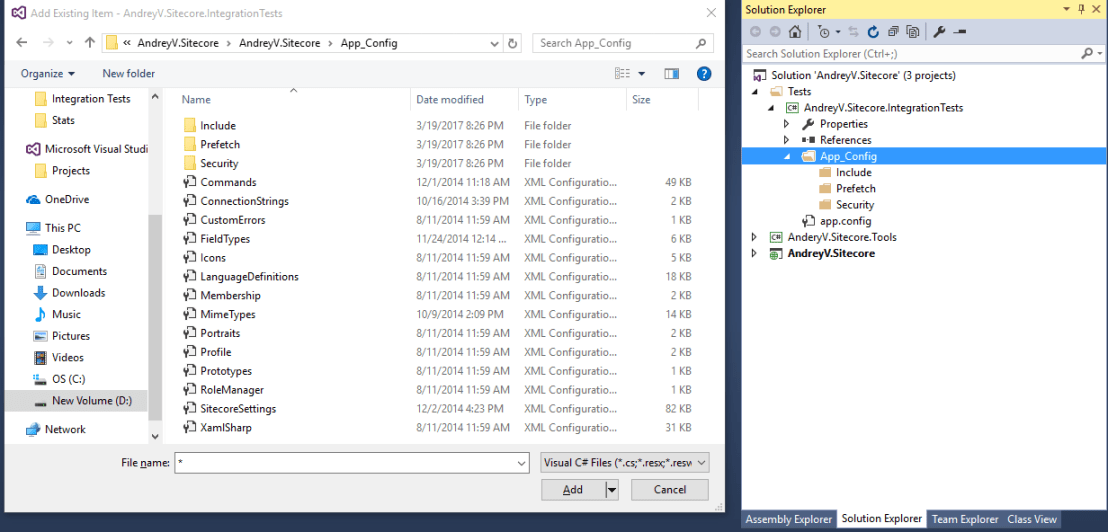 Add Config Files As A Link
