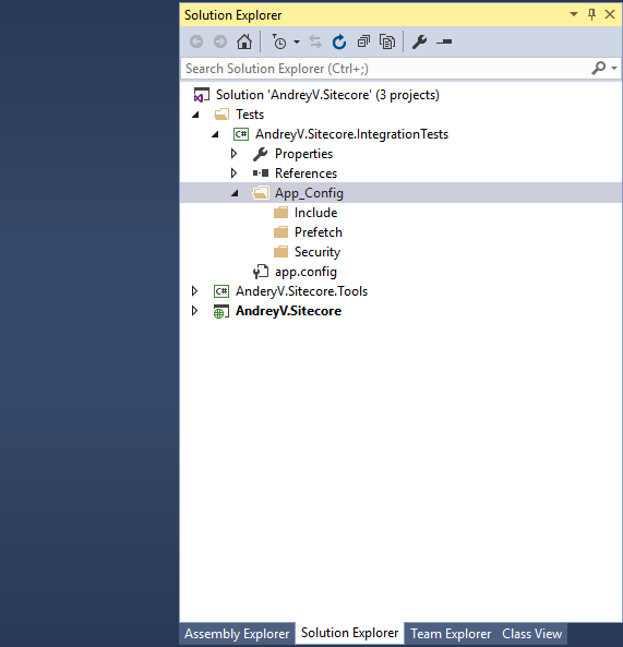 Recreate The App_Config Folder Structure